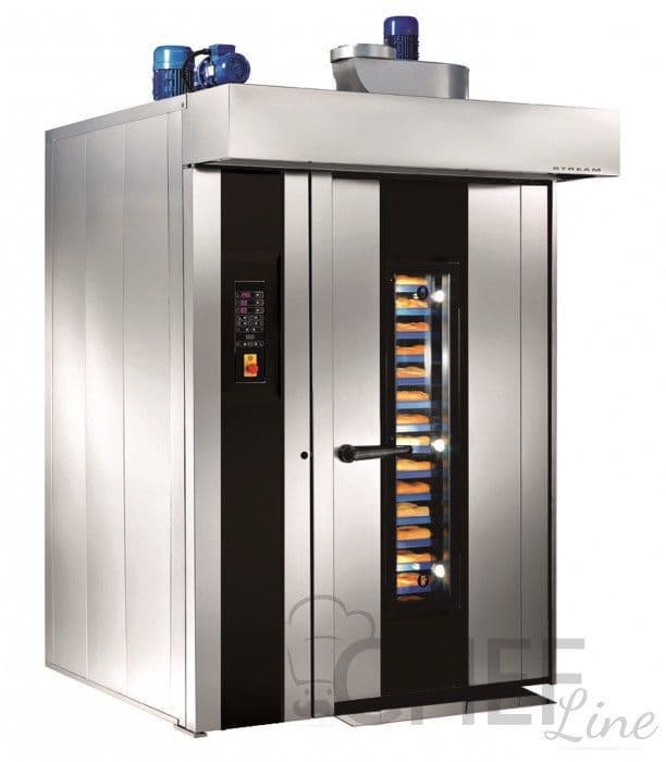Single rotary rack oven