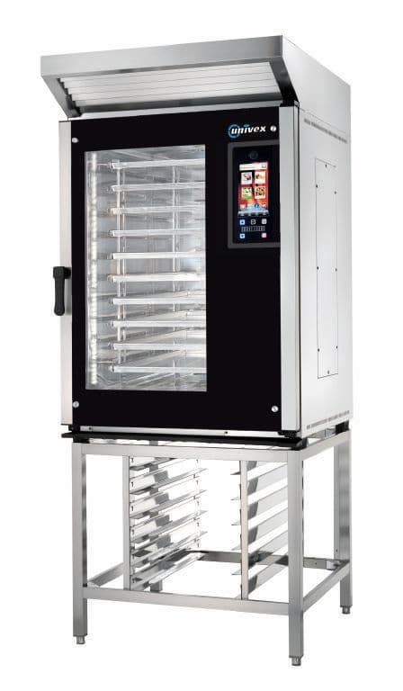 Commercial convection oven on a stand